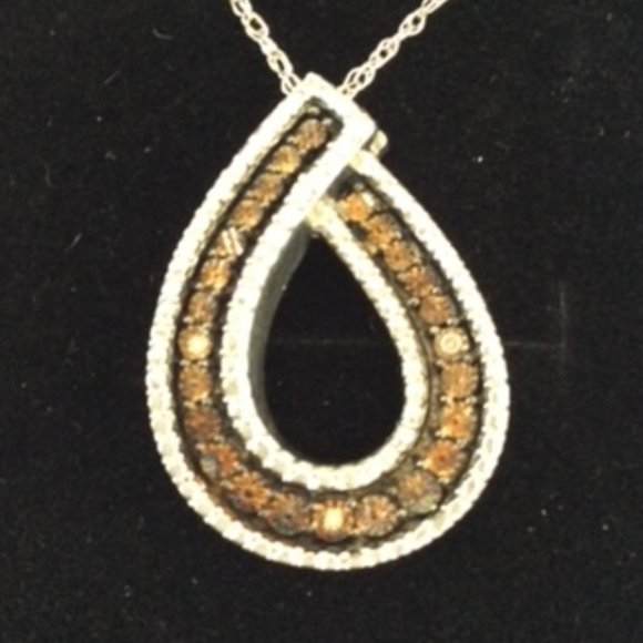 Le Vian Jewelry - 🌟🌸HOST PICK 🌟🌸 NWT Le Vian Pendant1/3 ct Chocolate Diamonds 14K White Gold